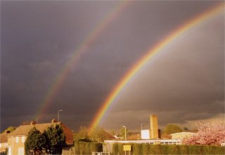 Strong secondary rainbow