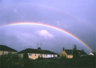 Bright rainbow with supernumeraries