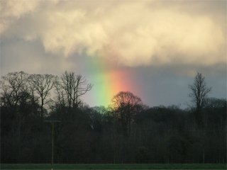 Colourful rainbow fragment