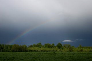 Mid-afternoon rainbow