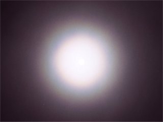 Moon corona with two rings