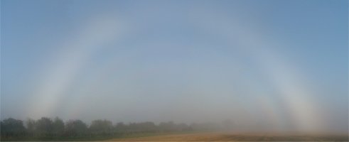 Full fogbow with polariser