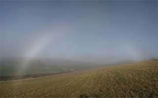 Fogbow with vertical polarisation