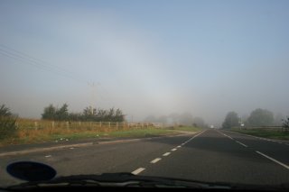 Fogbow from the road