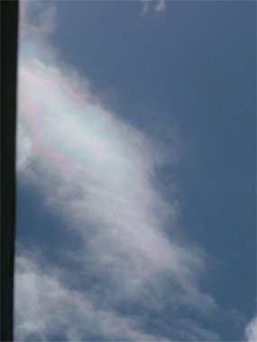 Patchy iridescent cloud