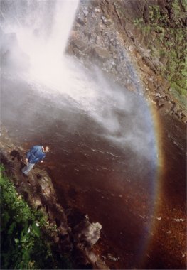 Rainbow in spray at Hardraw Force