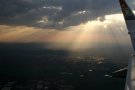 Crepuscular Rays from the Air