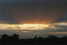 Crepuscular Rays near Sunset