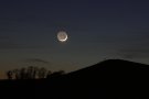 Earthshine and Moonset